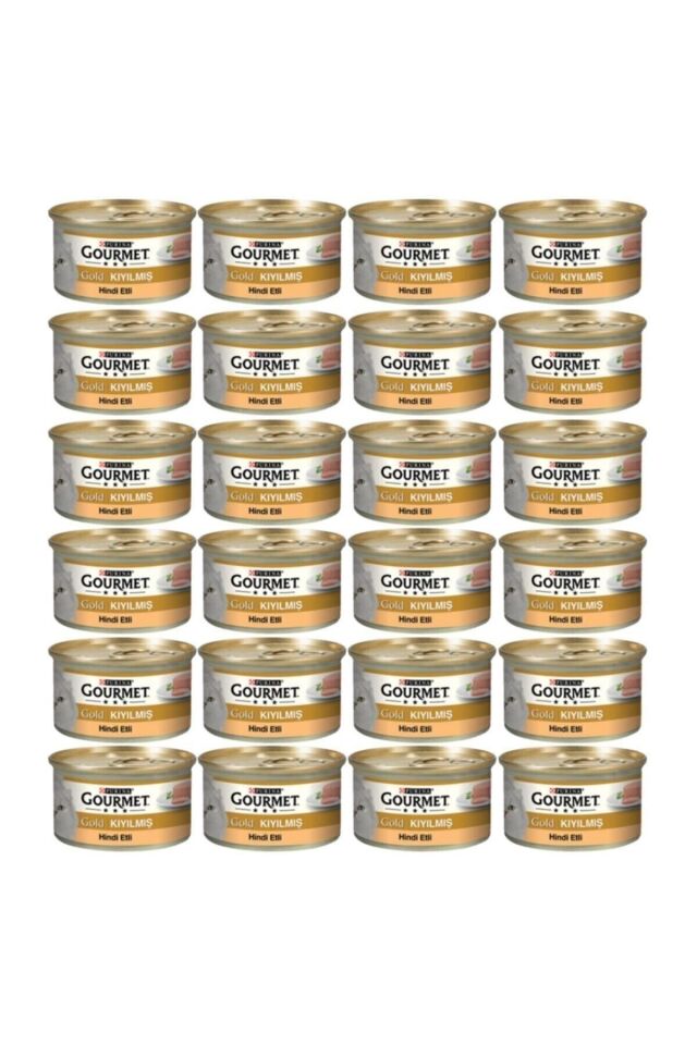 Gourmet Gold Kıyılmış Hindi Etli Kedi Konservesi 85gr X 24 Adet