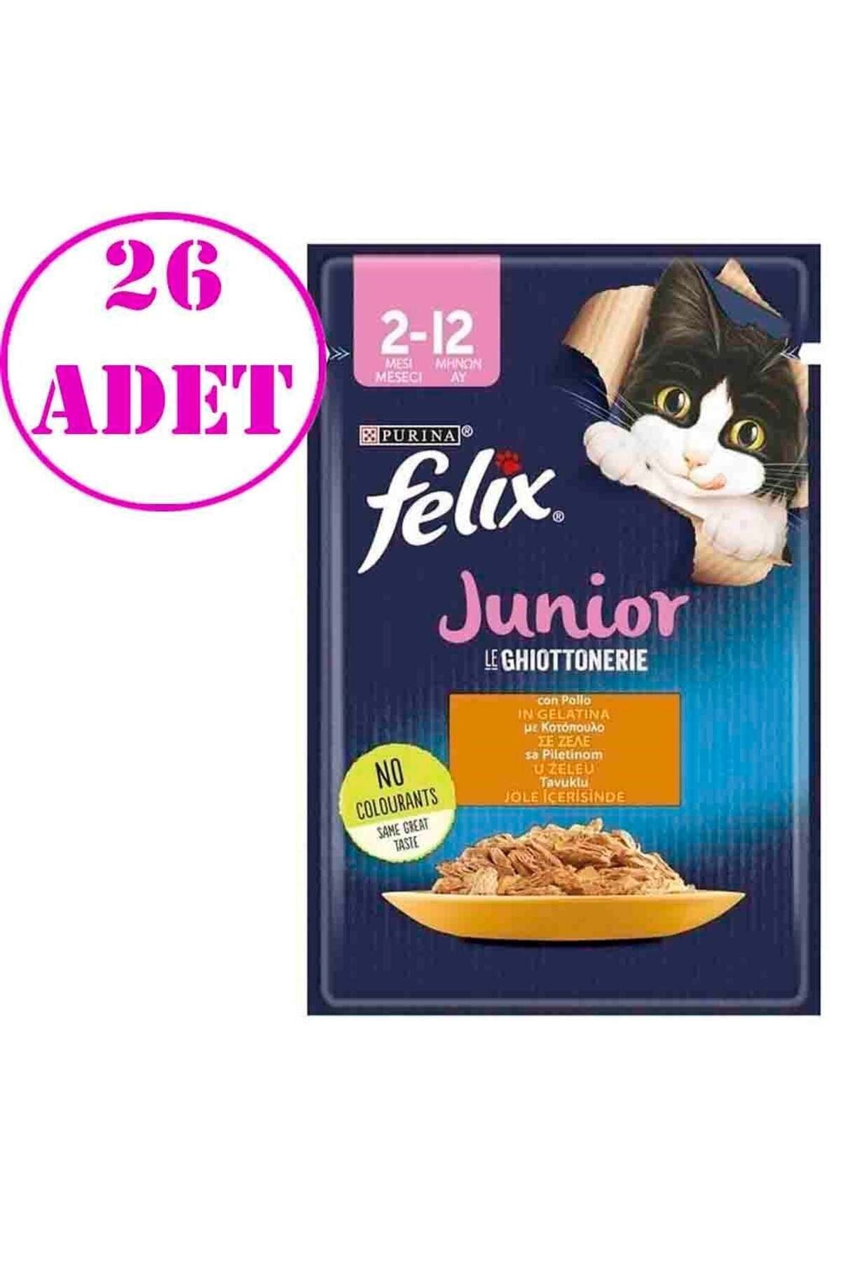 Felix Tavuklu Yaş Yavru Kedi Maması 85 gr 26 Ad