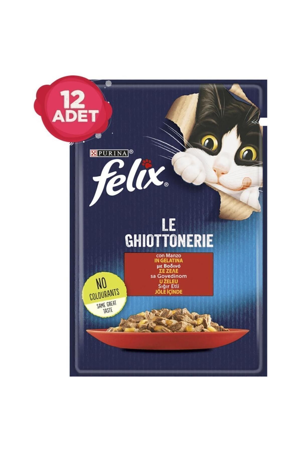 Felix Sığır Etli Yetişkin Kedi Konservesi 85 gr X 12 Adet