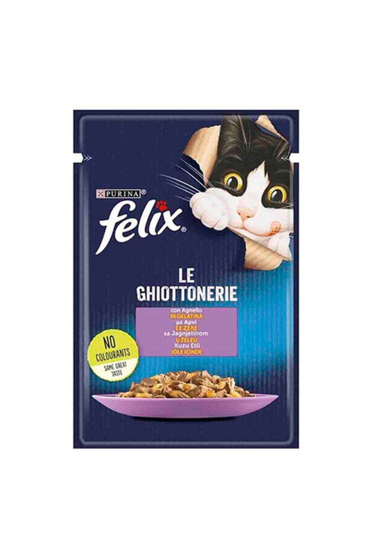 FELİX Kuzu Etli Pouch Yetişkin Kedi Konservesi 26x85 gr