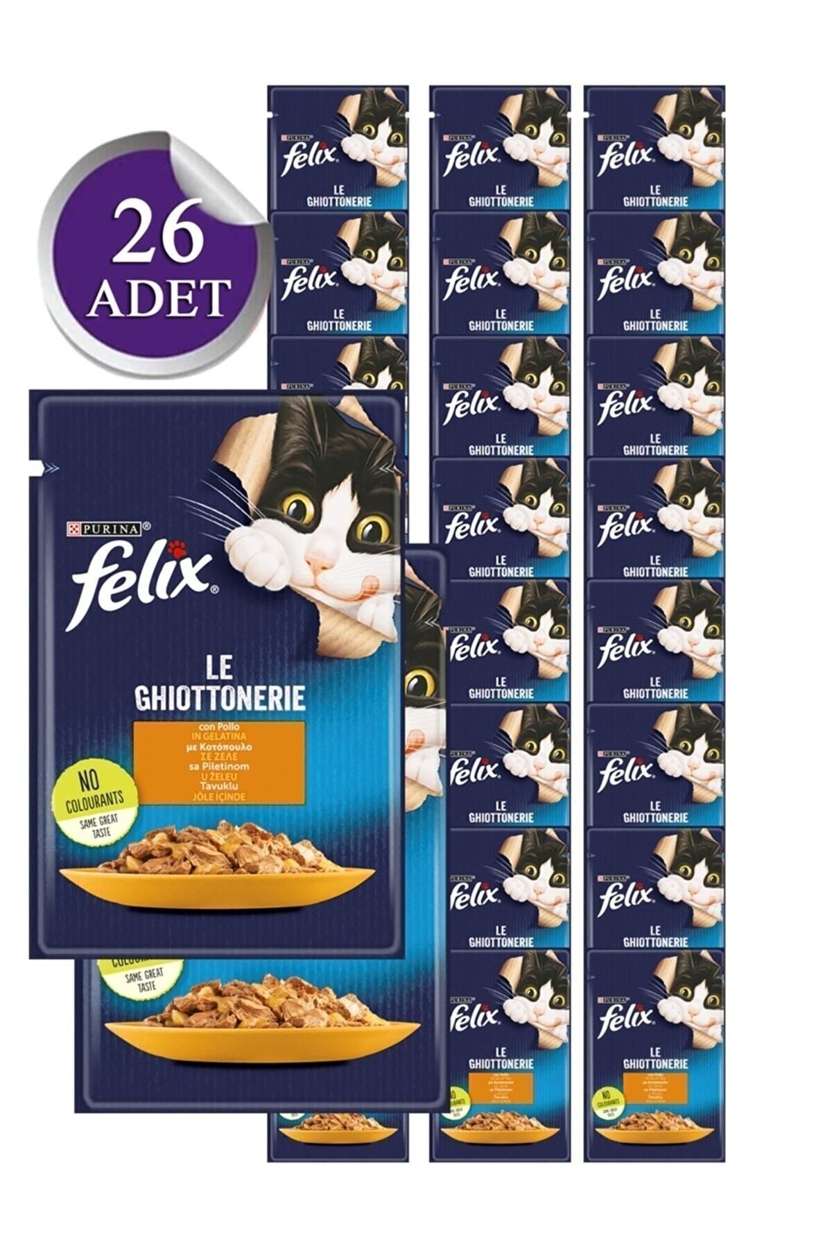 Felix Tavuklu Yetişkin Yaş Kedi Maması 85 Gr X 26 Adet (yeni Paket)