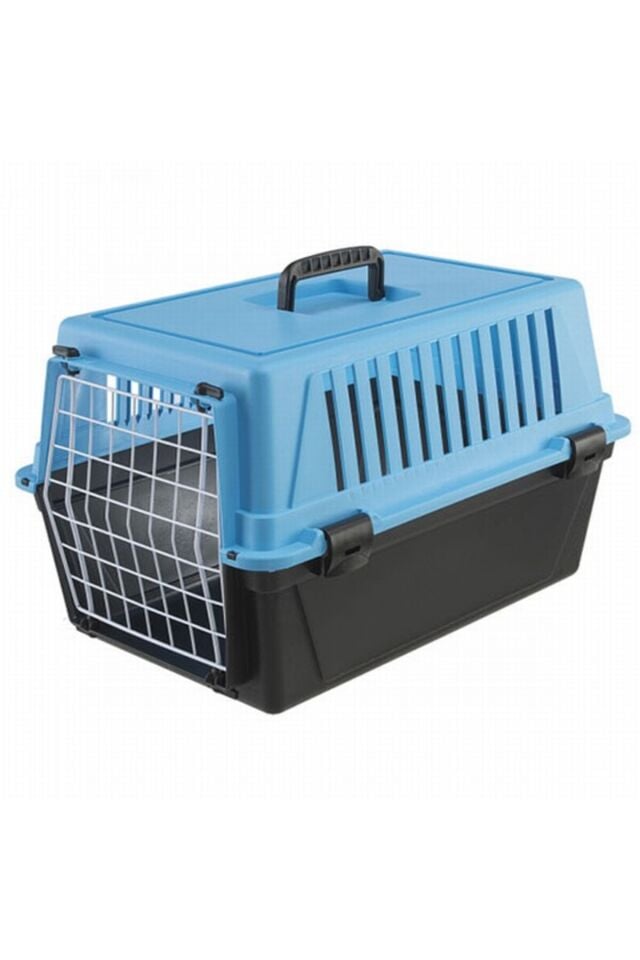 Ferplast Atlas 10 Kedi Köpek Taşıma Kafesi Mavi