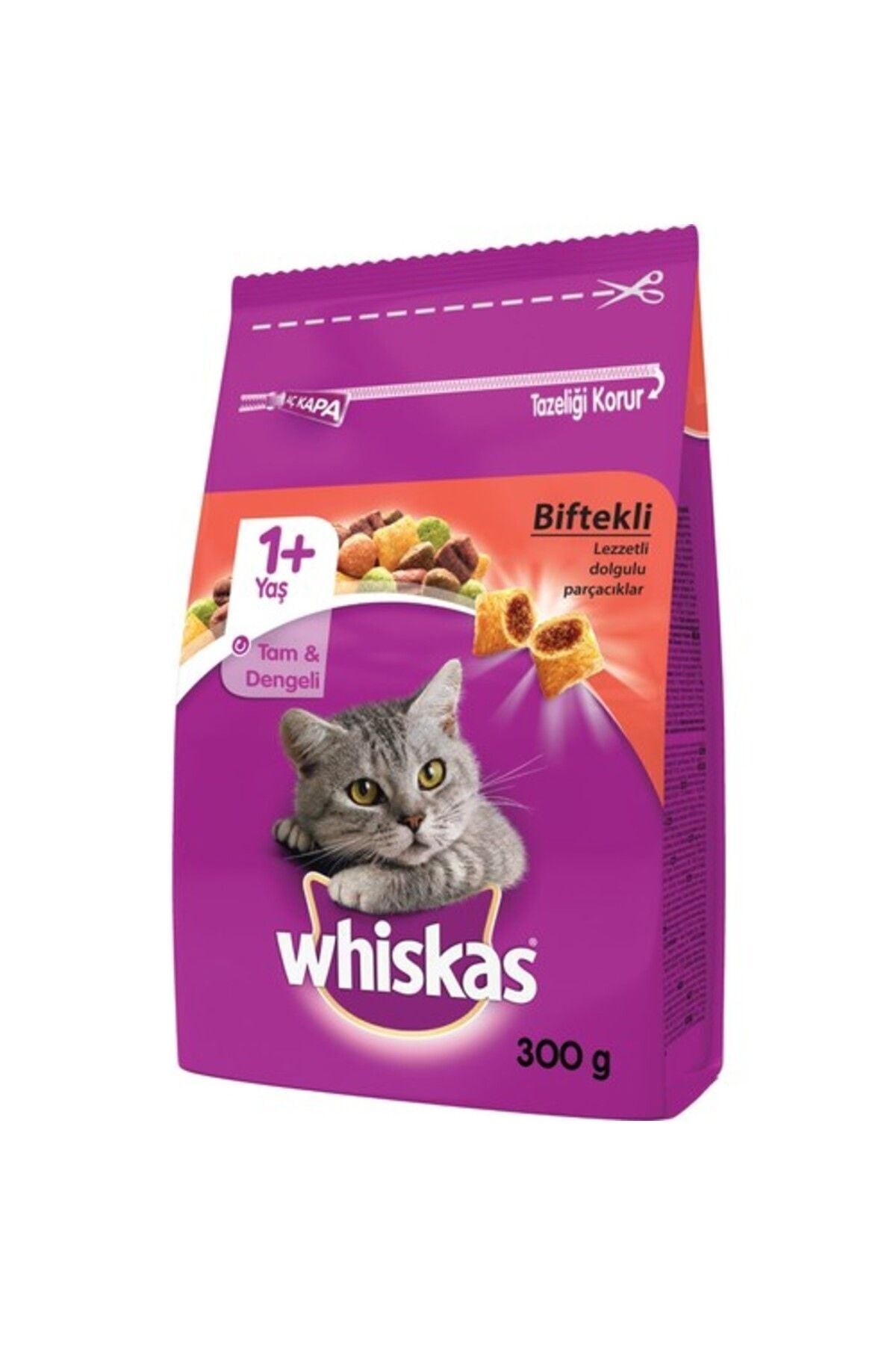 Whiska Biftekli Kuru Mama 300 gr X 7 Adet