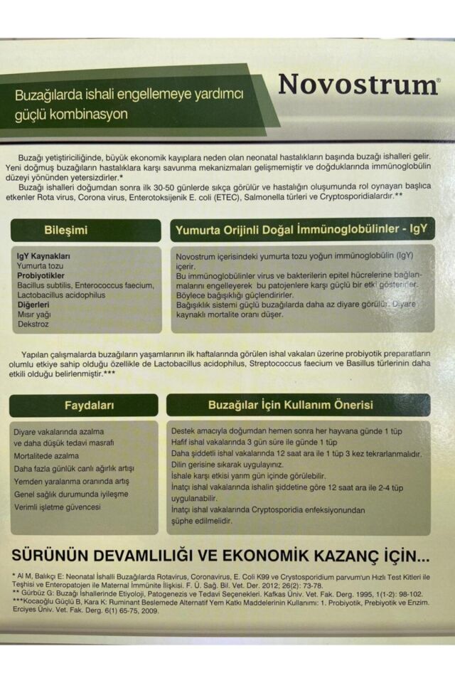 Novostrum Kuzu Buzağı tamamlayıcı yem