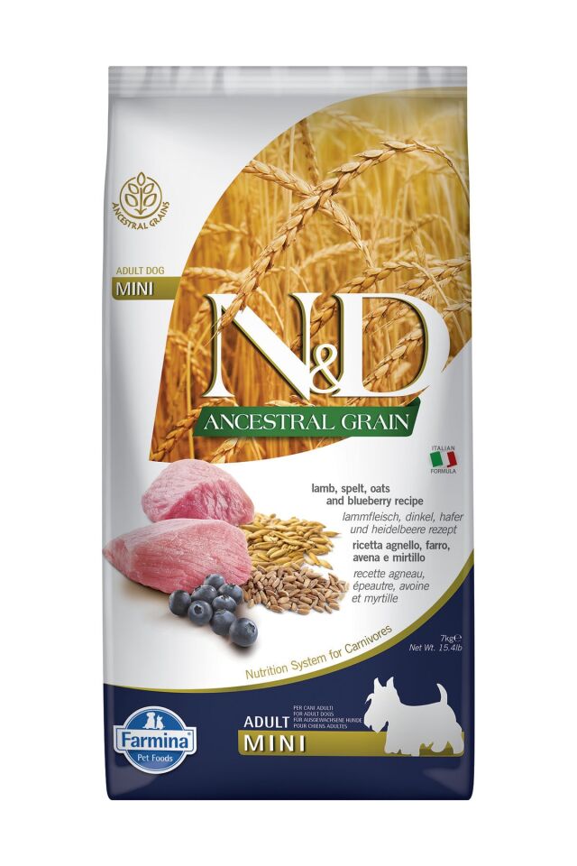 N&D Düşük Tahıllı Kuzulu Küçük Irk Yetişkin Köpek Maması - 7 Kg