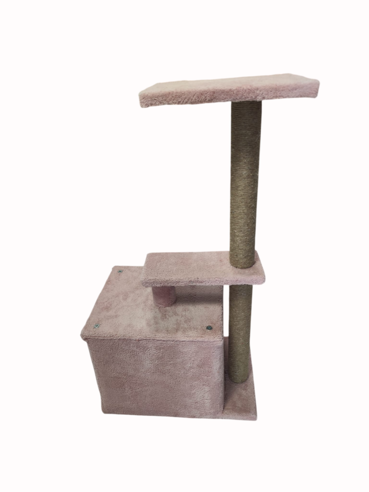 3A KEDİ TIRMALAMA 2 KAT PEMBE