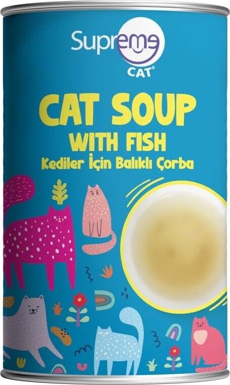 Supreme Cat Kedi Çorbası Balıklı, Iştah Açıcı Sıvı Kedi Maması 135 ml x 12