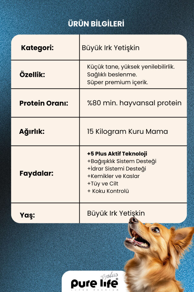Pure Lıfe Plus Hassas Ciltler Için Somonlu Köpek Maması 15kg
