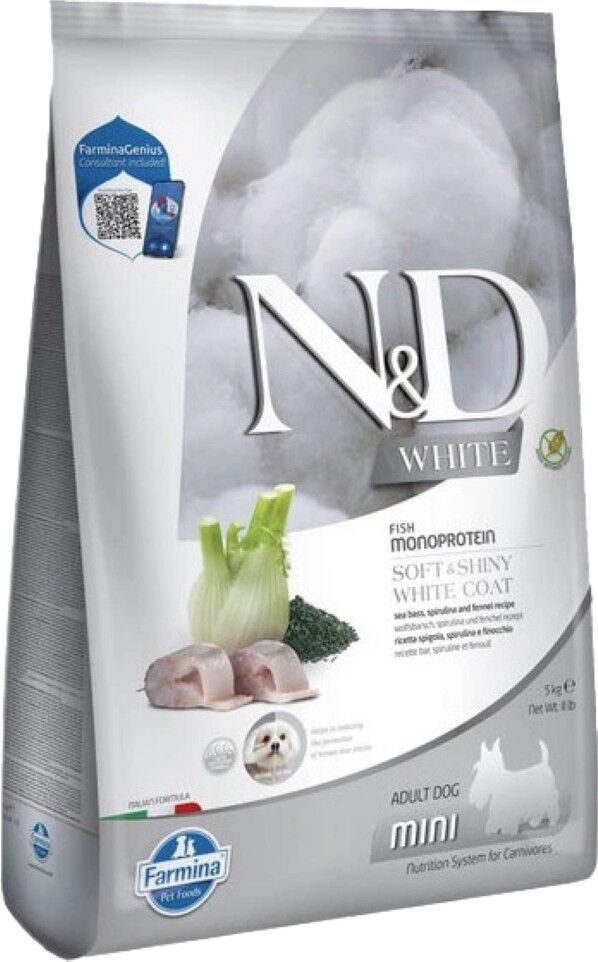 White Dog Levrek & Spırulına 5 kg Beyaz Mini Irkyetişkin 5 kg Köpek Maması