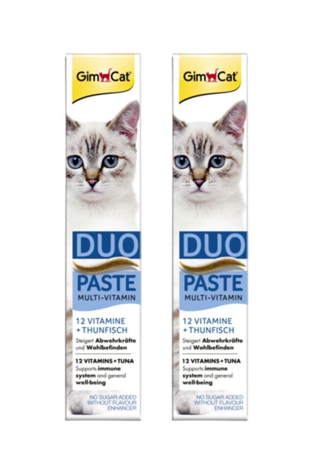 Duo Paste Ton Balıklı 12 Vitaminli Kedi Macunu 50 Gr X 2 Adet = 100 Gr