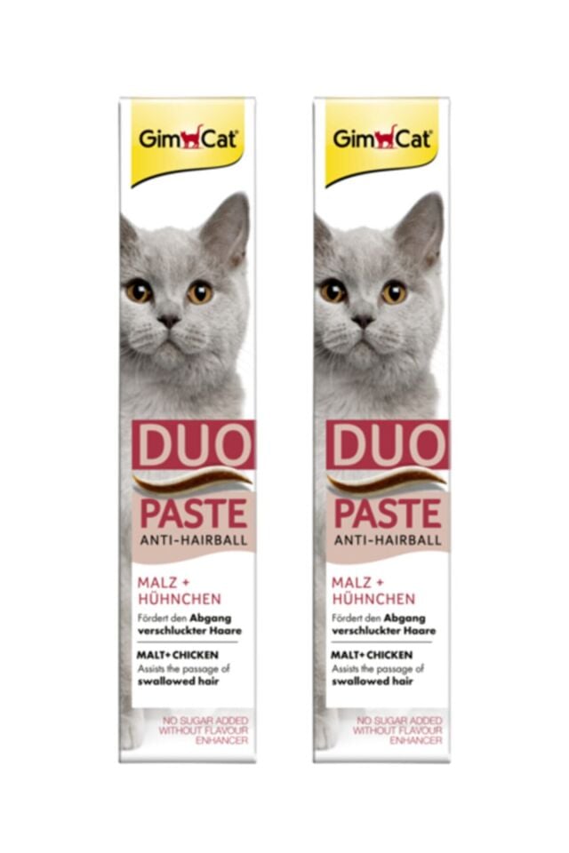 Duo Paste Anti Hairball Tavuklu Malt Kedi Macunu 50 gr x 2 Adet