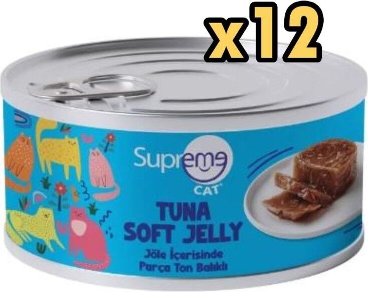 Cat Parça Etli Ton Balikli Yas Kedi Mamasi 85 gr x 12 Adet