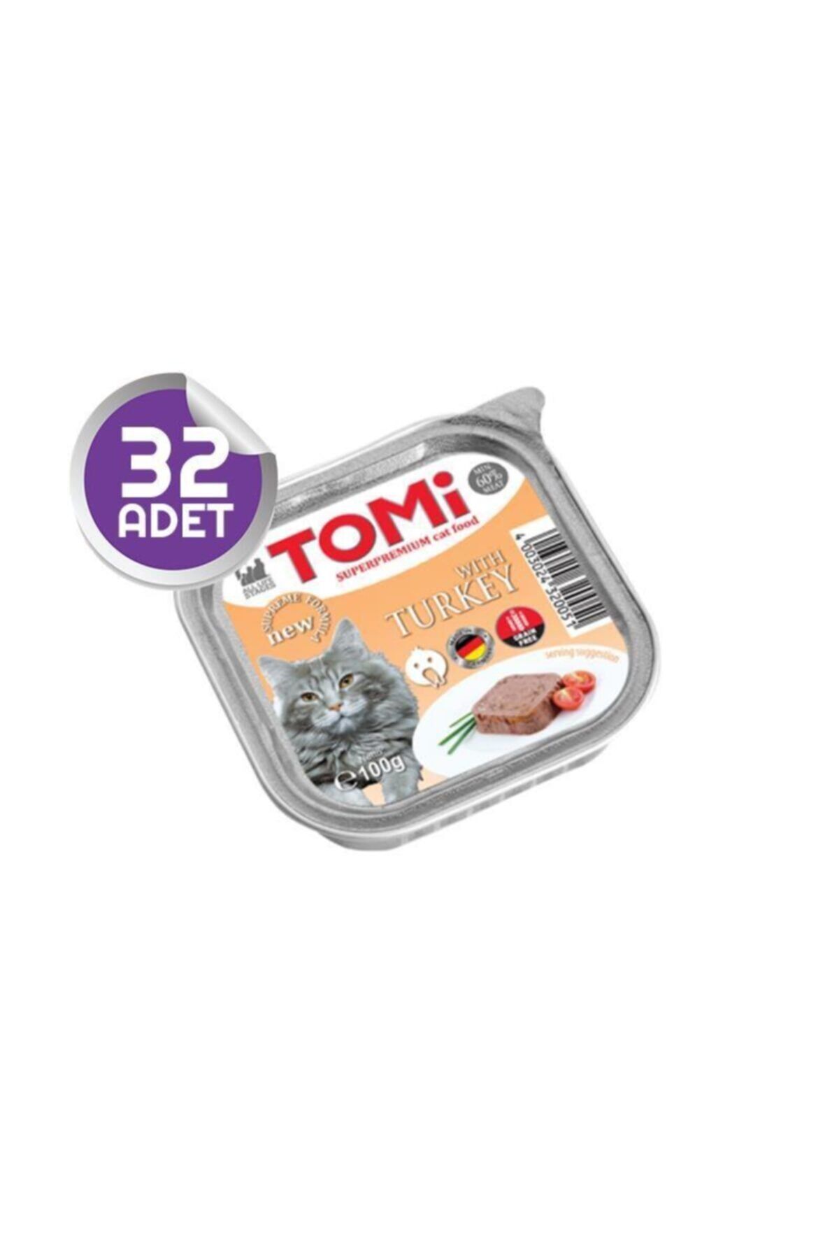 Tomi Hindili Pate Kedi Yaş Maması 100gr X32