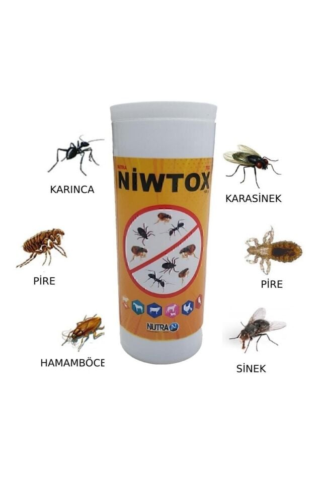 Niwtox Toz 100gr Kuş Kedi Köpek Tavşan Parazit Pire Karınca Tozu