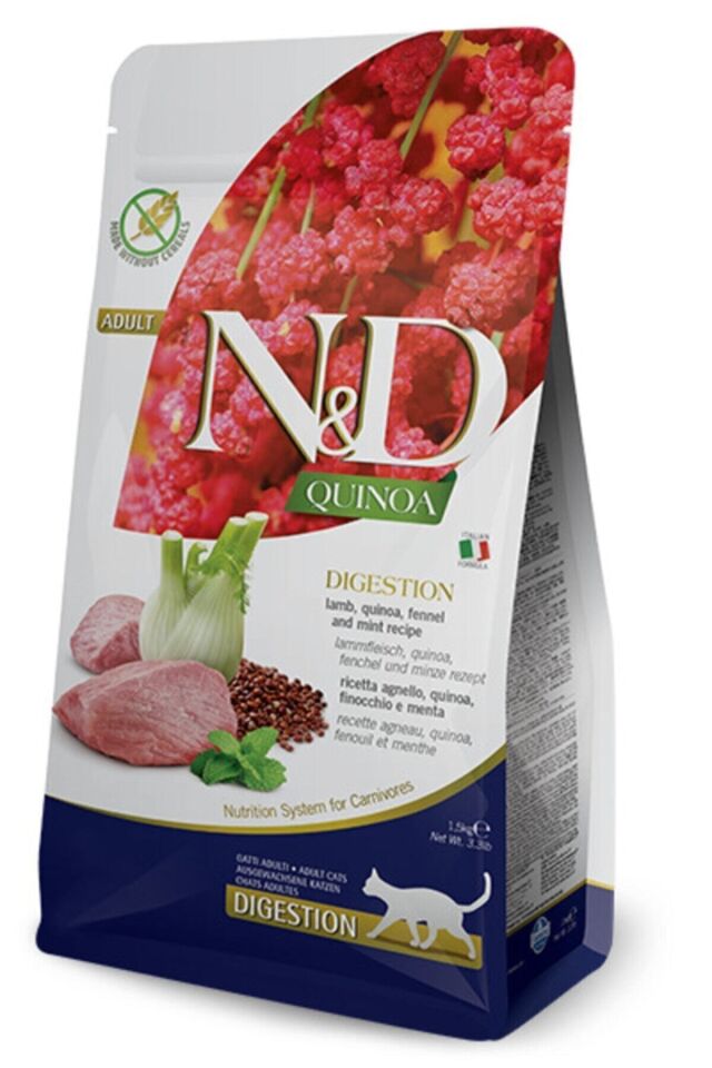 N&D N&d Quinoa Digestion Kuzu Etli Yetişkin Kedi Maması