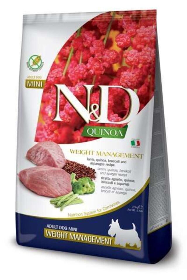 N&D Quinoa Weight Management Mini Yetişkin Köpek Maması 2.5 Kg