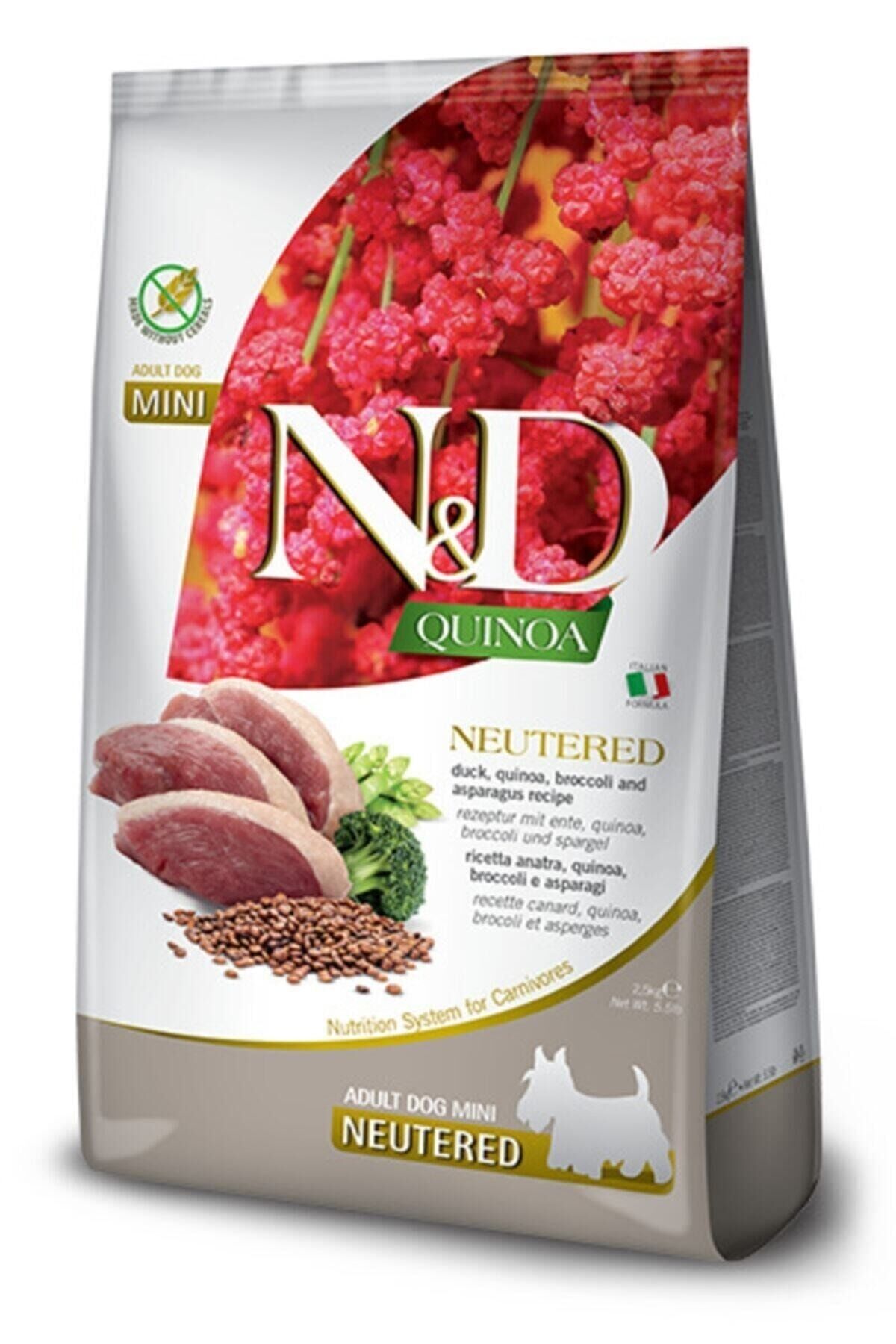 Farmina N&d Quinoa Mini Ördek Ve Brokoli Yetişkin Kısırlaştırılmış Köpek Maması 2.5 Kg