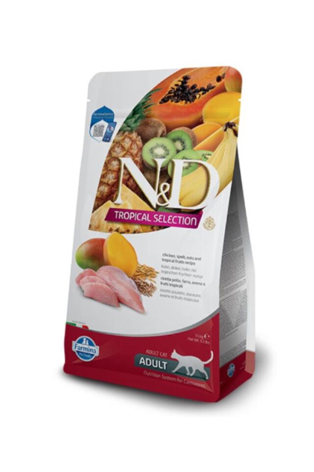 N&D TROPICAL SELECTION Tavuklu Yetişkin Kedi Maması 10 Kg