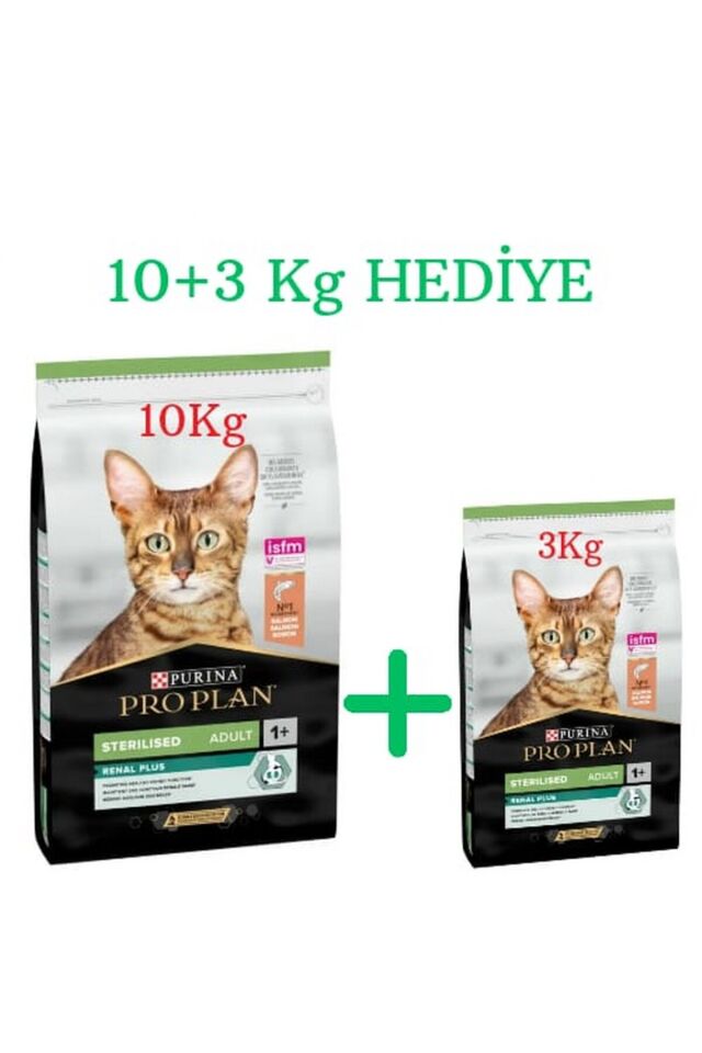 Proplan Somonlu Kısırlaştırılmış Kedi Maması 10 Kg+3 Kg