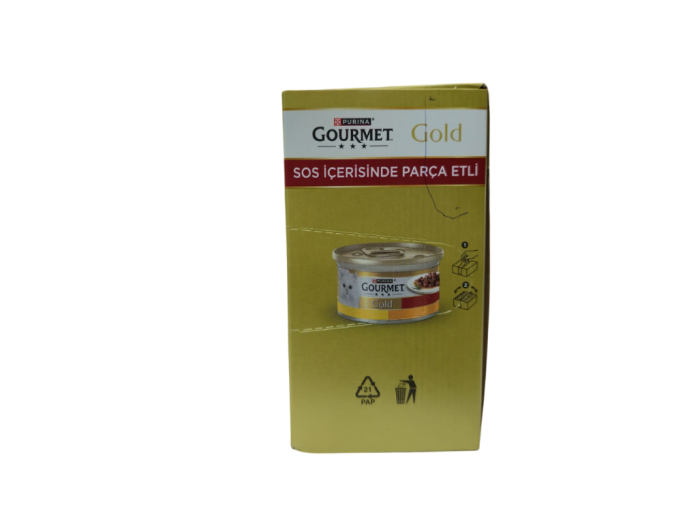 GOURME GOLD SOS İÇERİSİNDE PARÇA ETLİ 9+3 (TAVUK-CİĞER+HİNDİLİ-ÖRDEK+SOMON-TAVUK+SIĞRETLİ) 12 ADET