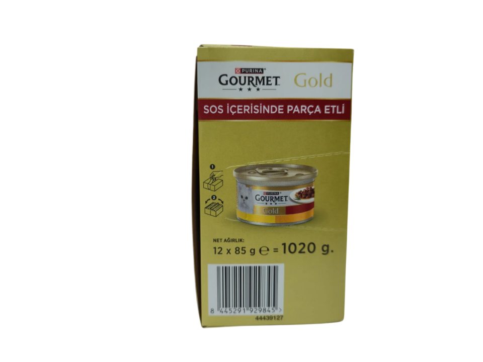 GOURME GOLD SOS İÇERİSİNDE PARÇA ETLİ 9+3 (TAVUK-CİĞER+HİNDİLİ-ÖRDEK+SOMON-TAVUK+SIĞRETLİ) 12 ADET