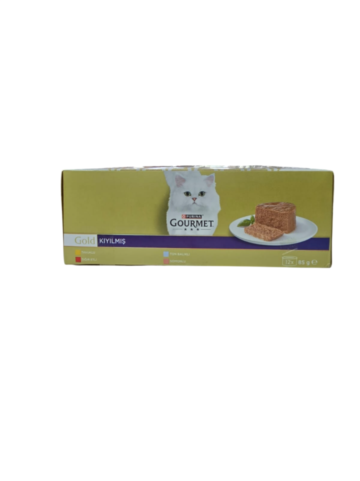 GOURME GOLD KIYILMIŞ 9+3 (TAVUK+TONBALIKLI+SIĞIRETLİ+SOMONLU) 12 ADET