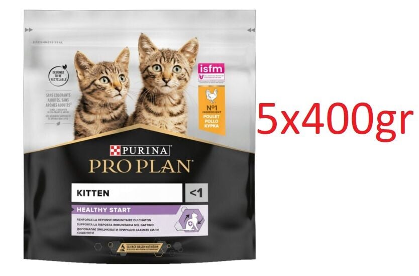 Proplan Junior Tavuklu Yavru Kedi Maması 5X400 Gr