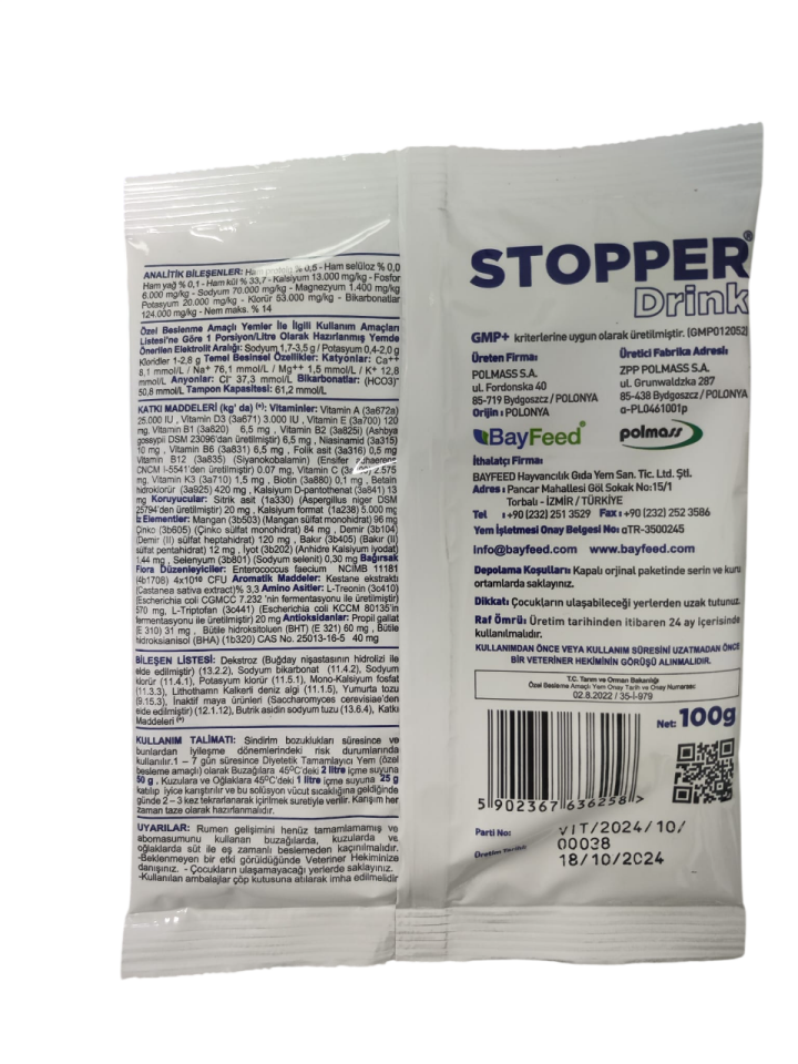 4 Adet Stopper Drink - Polmass Ishallere Son-hayvan Sağlığı