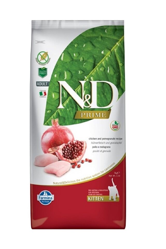 N&D Tahılsız Kitten Tavuklu Narlı Yavru Kedi Maması 5 kg