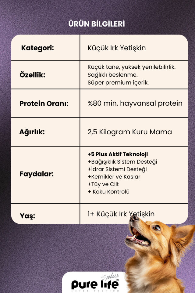 PLUS SOMONLU KÜÇÜK IRK YETİŞKİN KÖPEK MAMASI 2.5KG