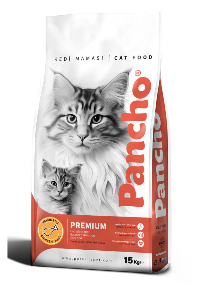 PANCHO TAVUK ETLİ YETİŞKİN KEDİ MAMASI 15KG