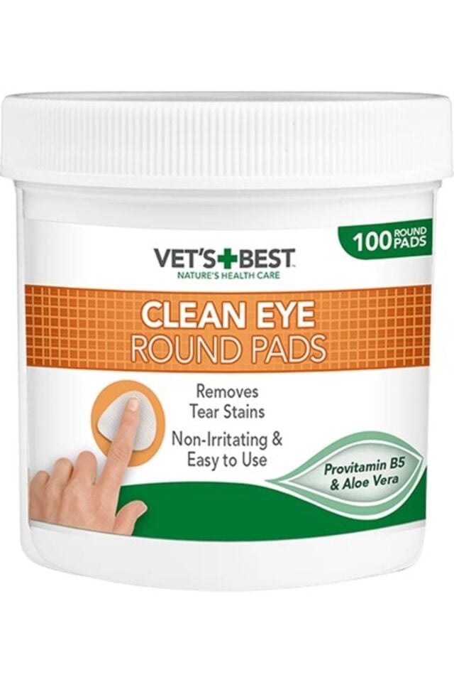 VET S BEST Kedi ve Köpek Göz Temizleme Parmak Pedi 100 lü