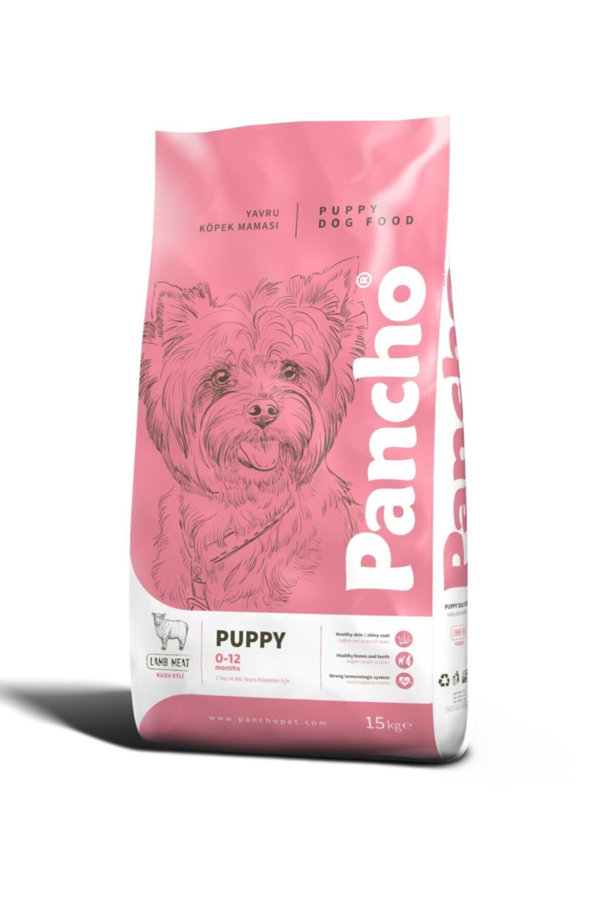 Pancho Kuzu Etli Yavru Köpek Maması 15 kg