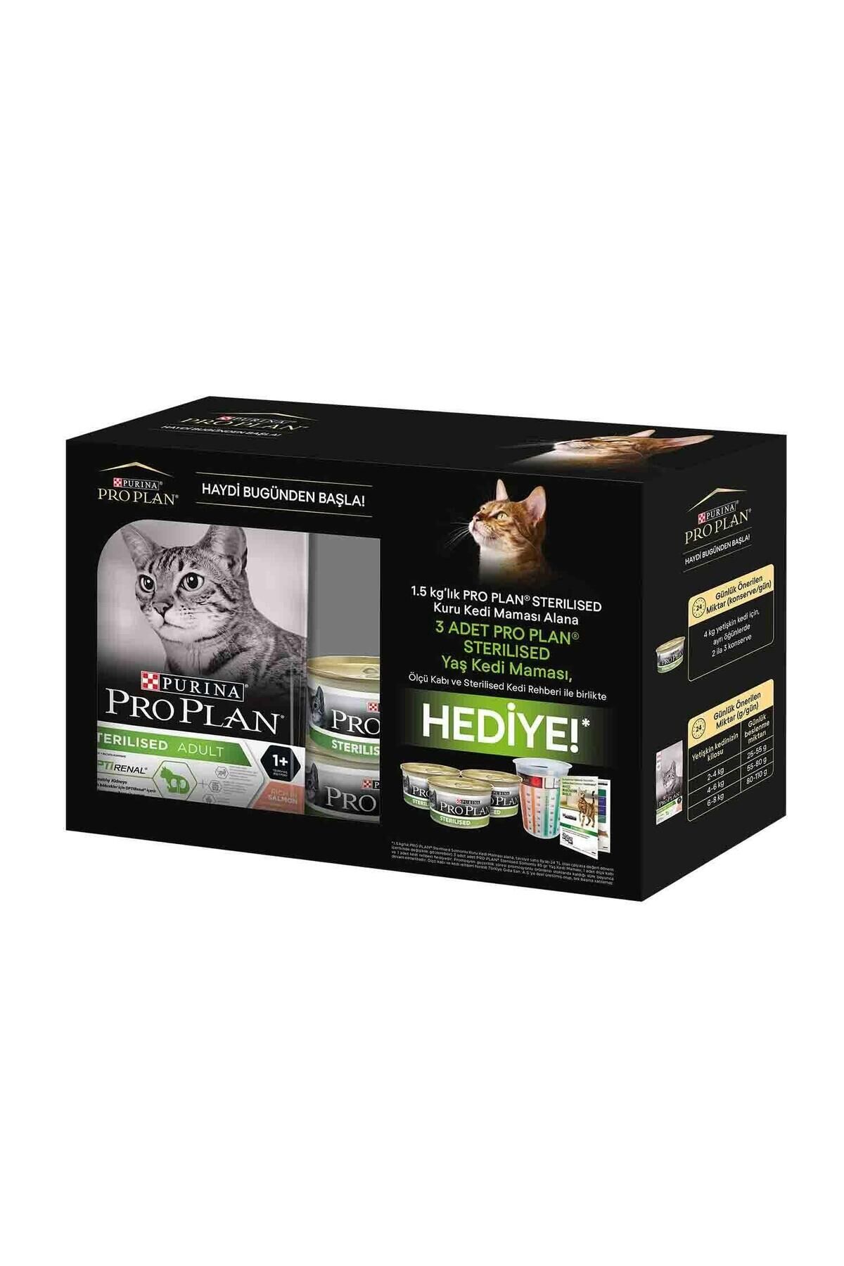 Sterilised Somonlu Kısırlaştırılmış Kedi Maması 1.5 Kg (3X85gr Pouch) Hediyeli!