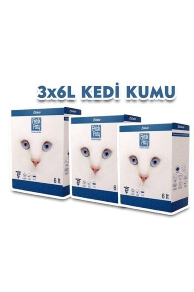 Fresh Paty Clinic Kedi Kumu 6 Lt*3 Adet