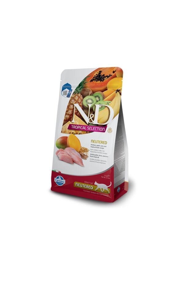 N&D Tropical Selection Tavuklu Kısır Yetişkin Kedi Maması 10 Kg