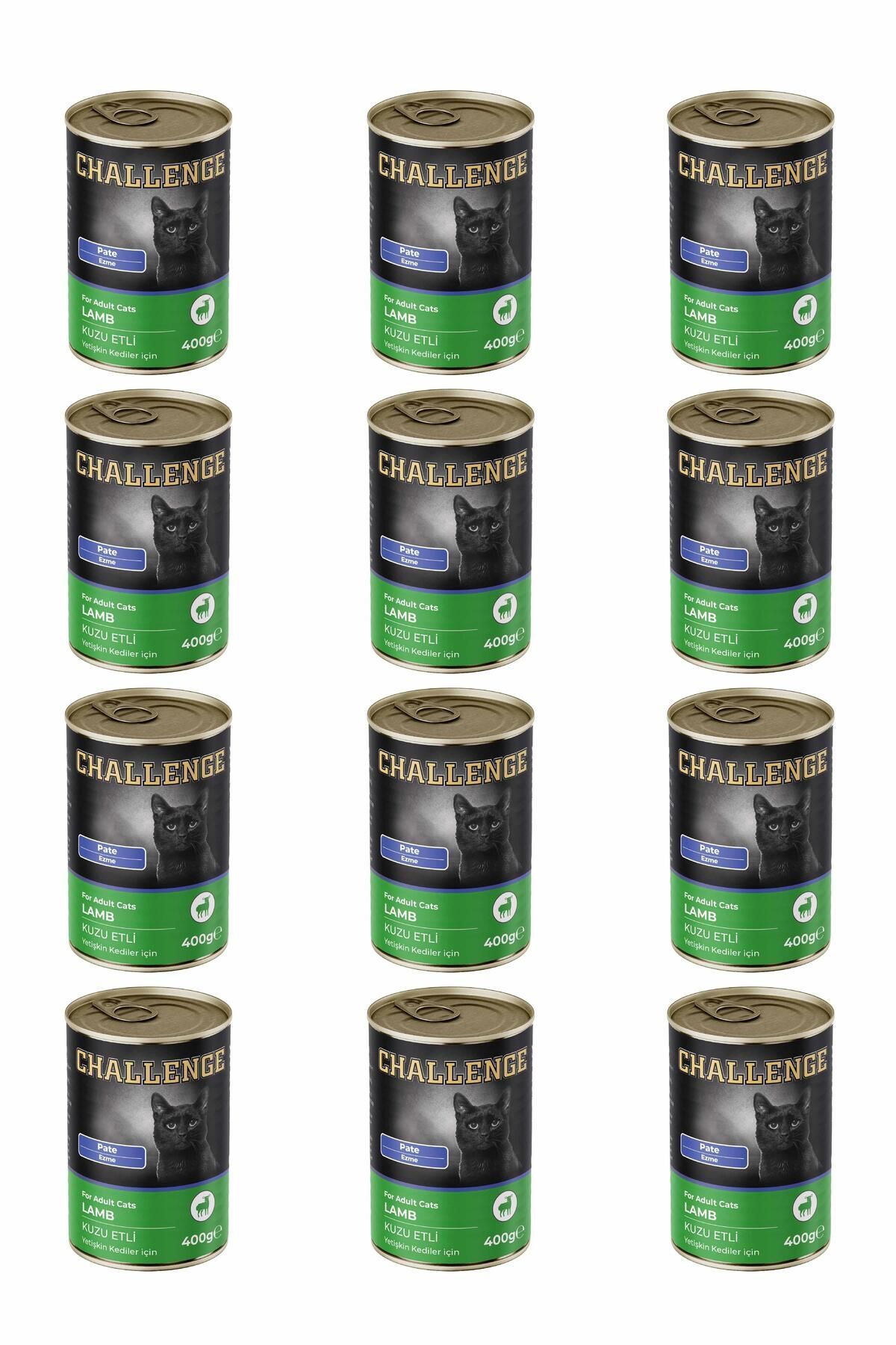 Challenge Pate Kuzu Etli Yetişkin Kedi Konservesi 400 gr x 12 Adet
