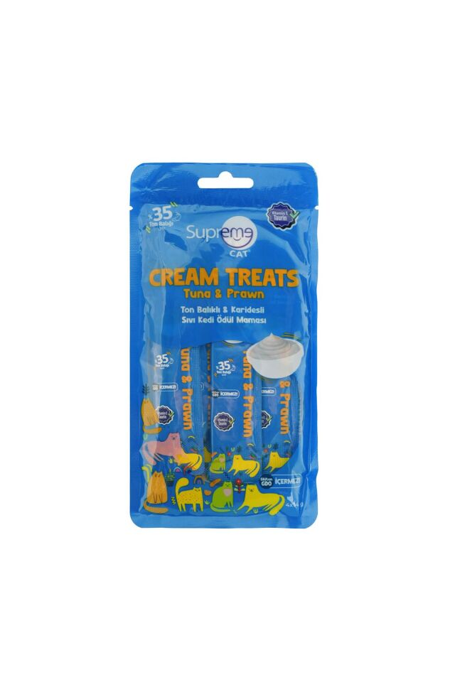 Supreme Sıvı Kedi Ödül Maması Karma 5 Paket Toplam 20x14 Gr