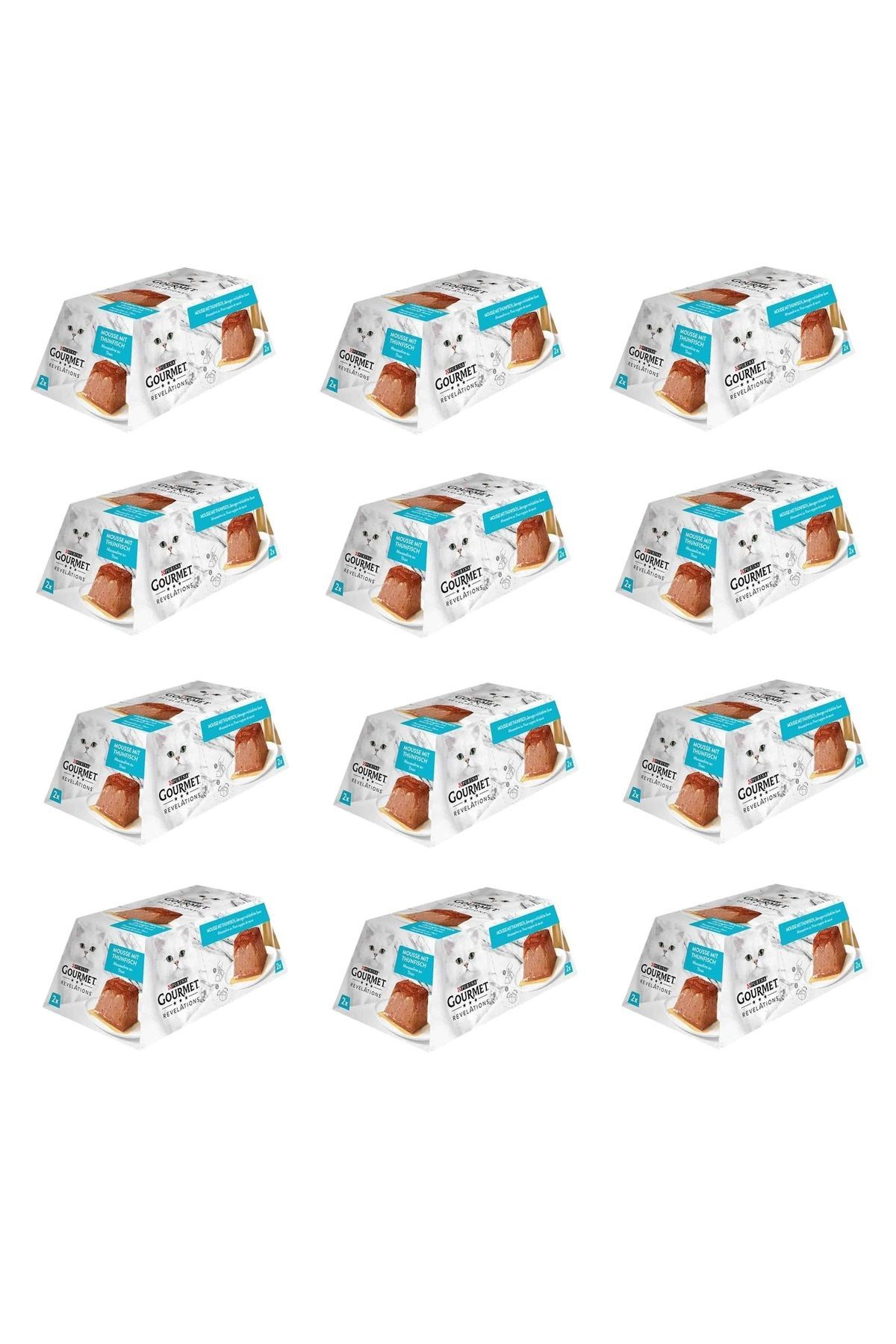 Gourmet Revelations Mousse Ton Balıklı Kedi Konservesi 2 X 57 Gr. 12 Li Paket