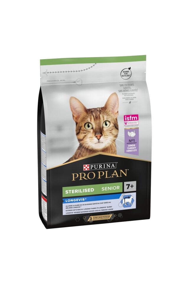 Pro Plan Sterilised Hindili 7+ Yasli Kedi Maması 3 Kg