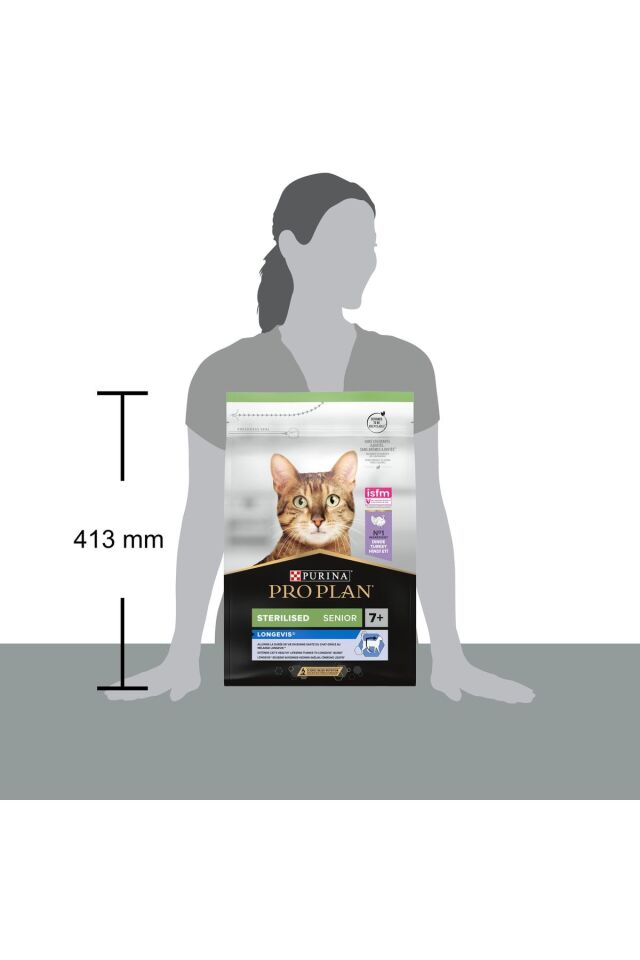 Pro Plan Sterilised Hindili 7+ Yasli Kedi Maması 3 Kg