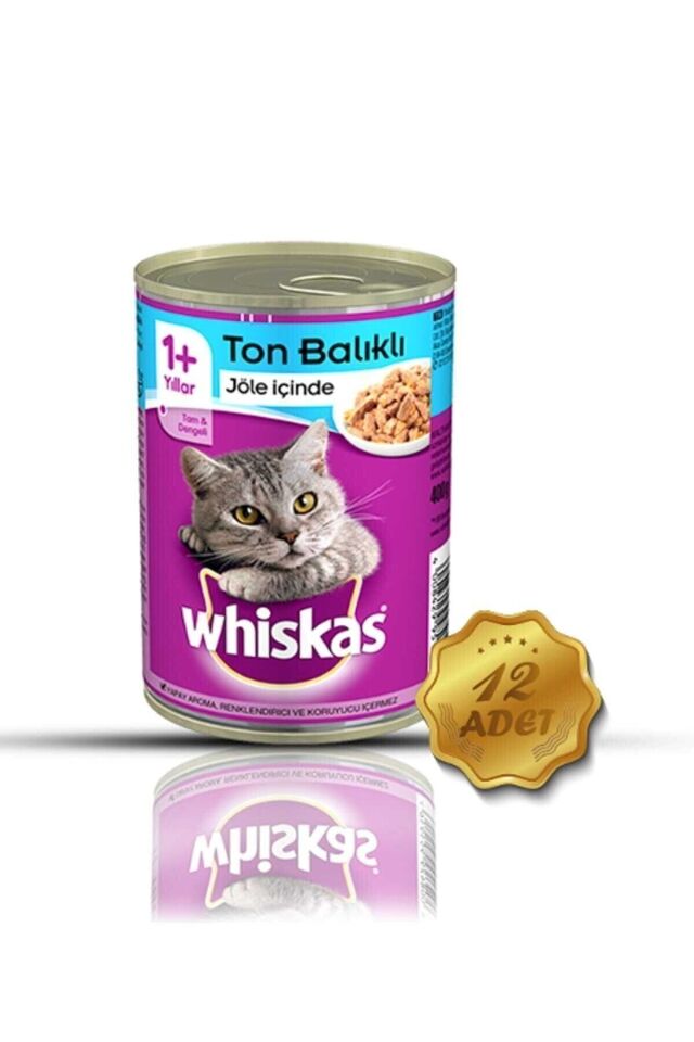 Whiskas Konserve Ton Balıklı 400 gr X 12 Adet
