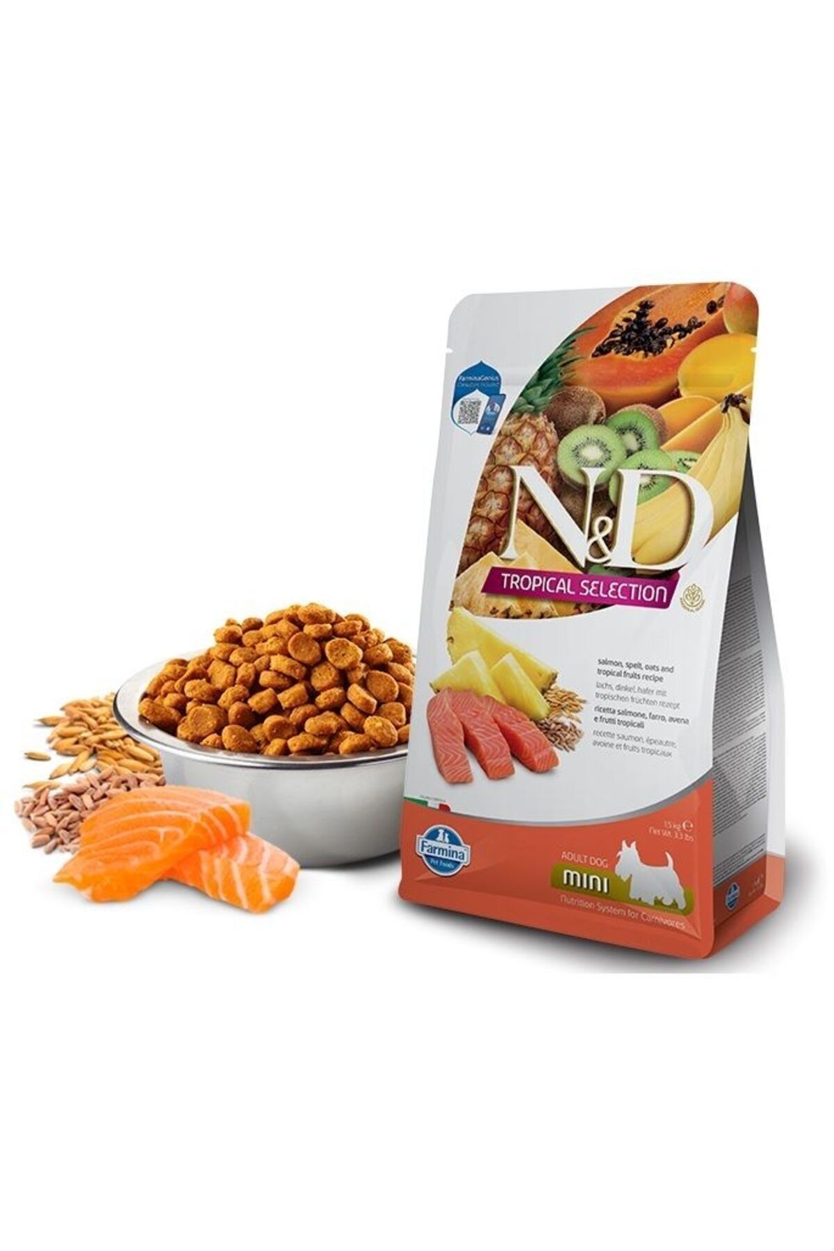 N&D TROPICAL SELECTION Somonlu Küçül Irk Yetişkin Köpek Maması 1,5 Kg