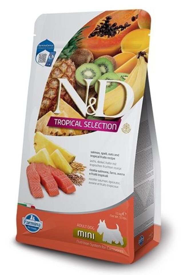 N&D TROPICAL SELECTION Somonlu Küçül Irk Yetişkin Köpek Maması 1,5 Kg