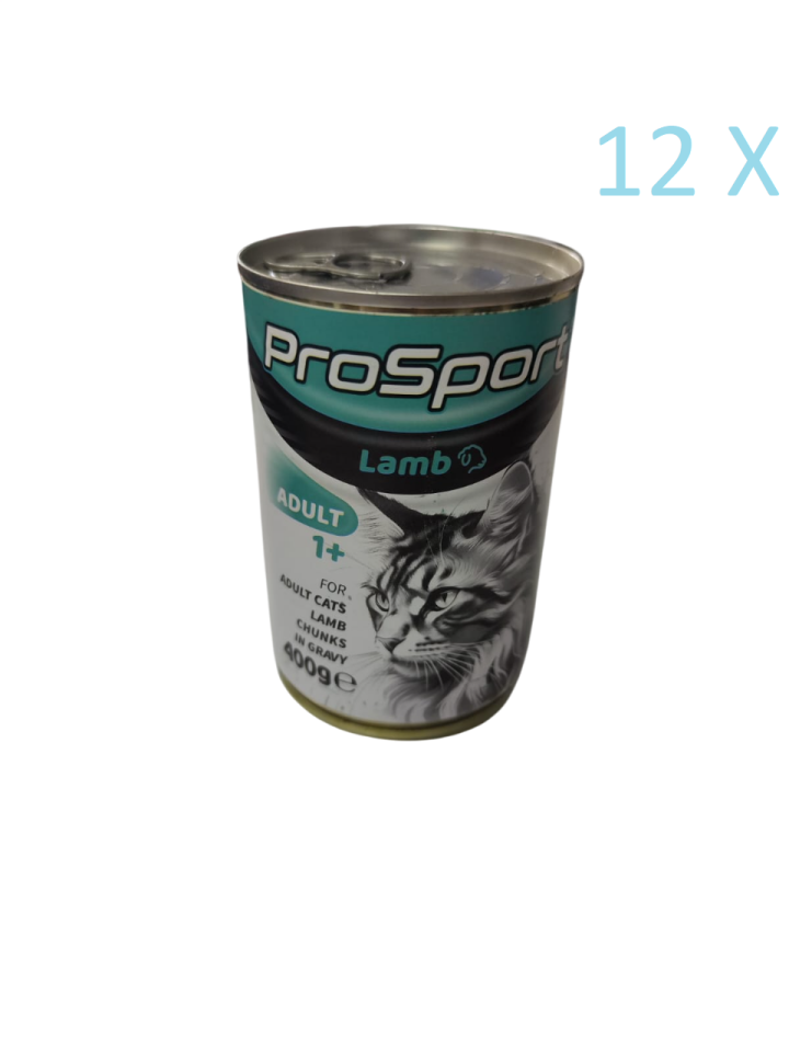 Prosport Kuzu Etli Kedi Konservesi 400 gr 12 Adet