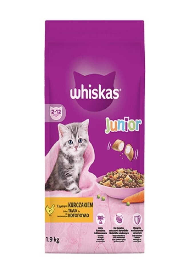 Whiskas ® Yavru Tavuklu Kuru Mama 1,9 Kg