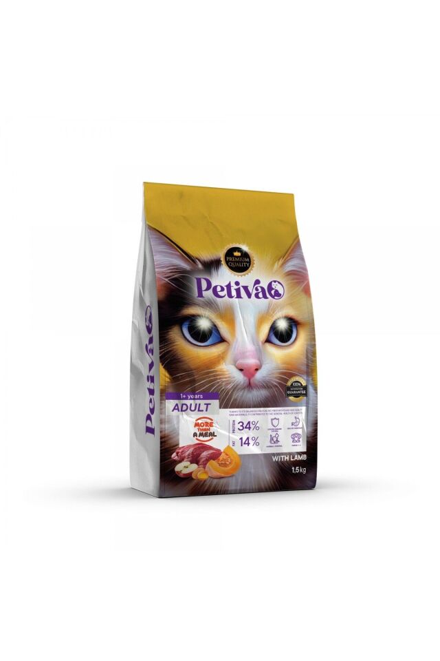 petiva Yetişkin Kedi Kuzu Etli 1,5 Kg