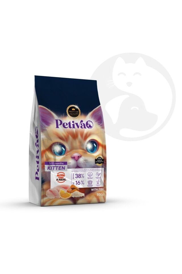 petiva Balıklı Yavru Kedi Maması 1,5 Kg