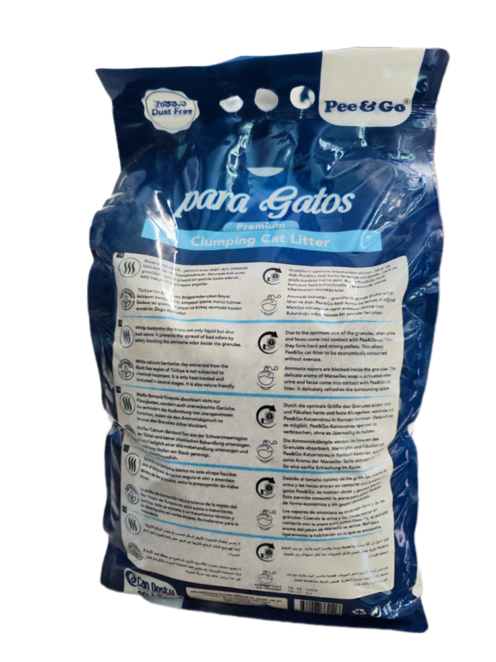 Pee&Go Clumping Cat Litter Marseille Soap (Marşel-Sabun Kokulu)