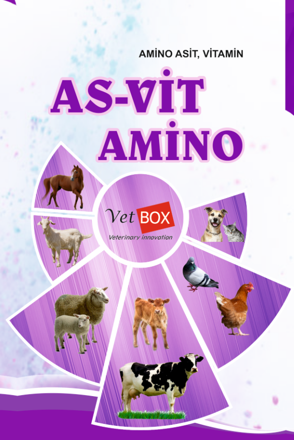 Asvit Amino 1lt Zengin İçerikli Hayvan Destek Minerali (Amino asit,Vitamin)-(Ufakbaş-Büyükbaş-kuş grubu)